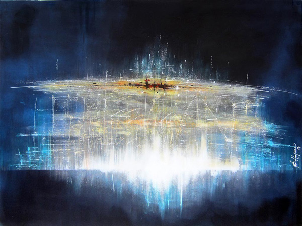 Francois Haguier - Tableaux skyline   Atlantis, 36 x 48, 2014