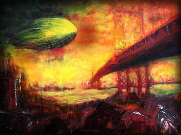 Zeppelin, 36 x 48, 2013  - Tableau figuratif
