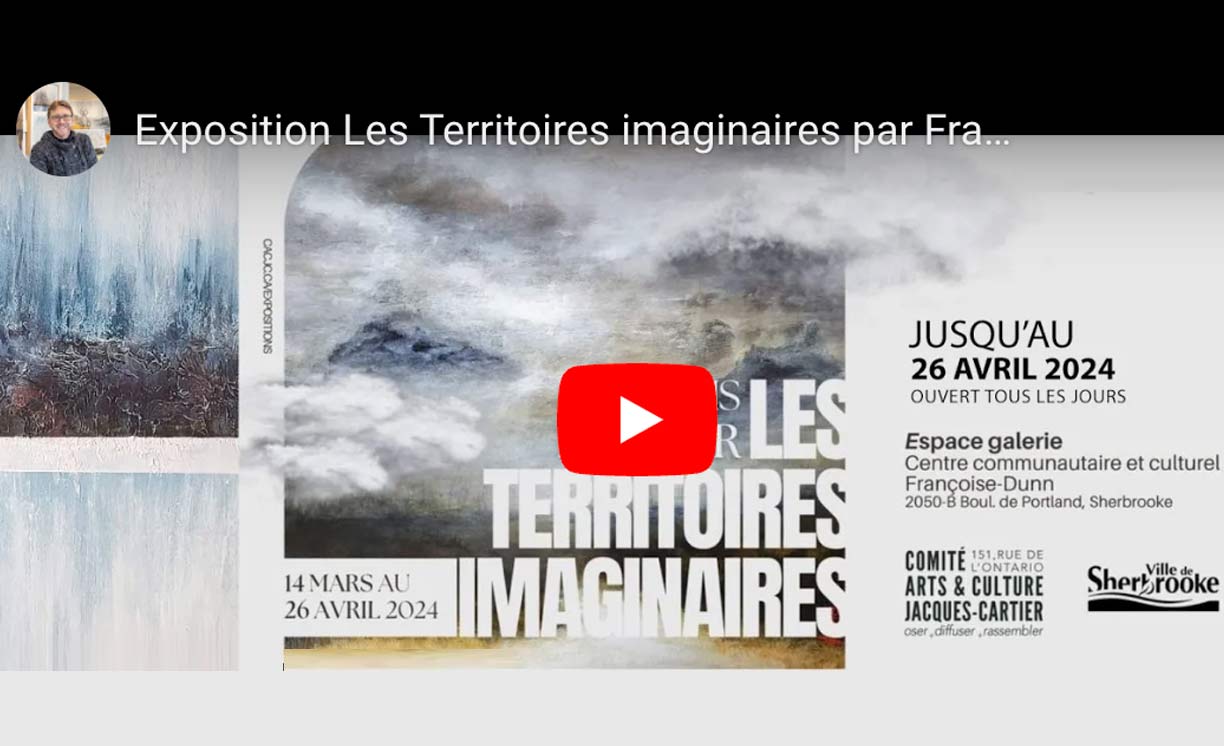 Francois Haguier/ Video exposition Centre culturel F. Dunn - abstraction tableau abstrait 2024
