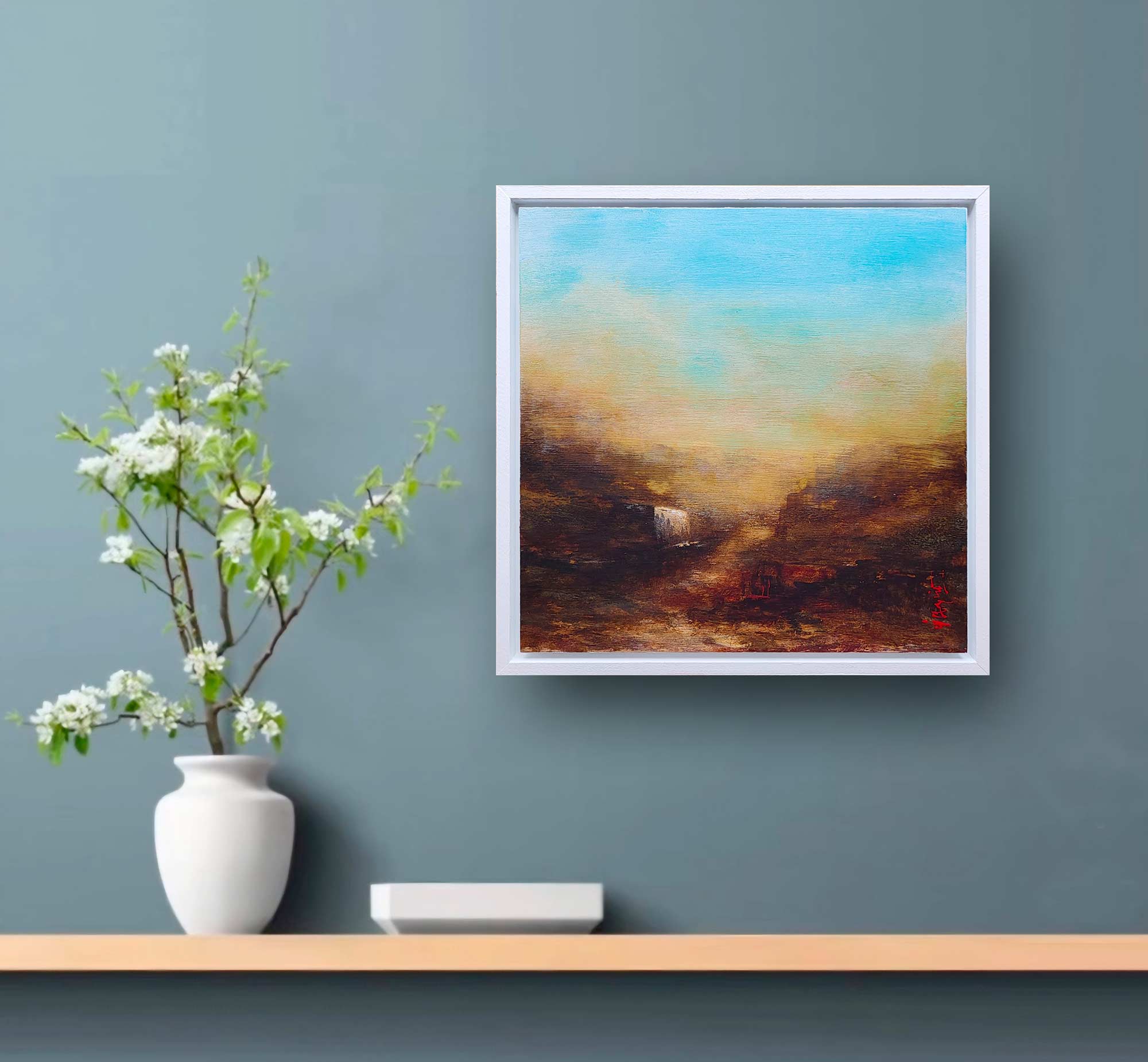 Francois Haguier / peinture paysage abstrait
