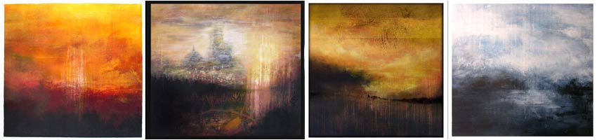 new paintings abstract  landscape