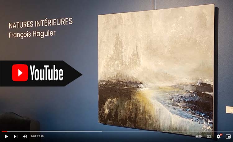 Francois Haguier/ Video exposition Centre culturel P. Gobeil abstraction tableau abstrait 2022